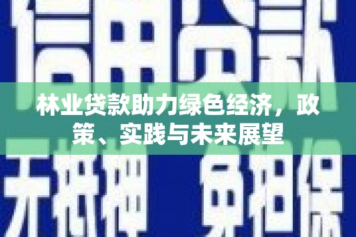 周至林业贷款助力绿色经济，政策、实践与未来展望
