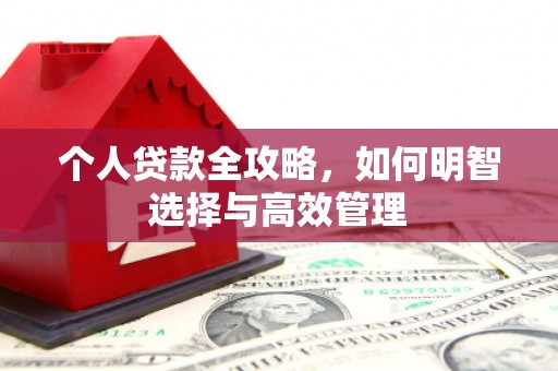 周至个人贷款全攻略，如何明智选择与高效管理